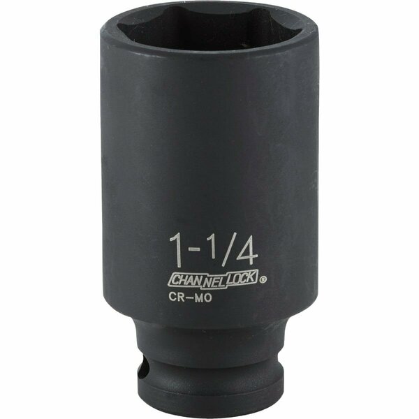 Channellock 1/2 In. Drive 1-1/4 In. 6-Point Deep Standard Impact Socket 340429